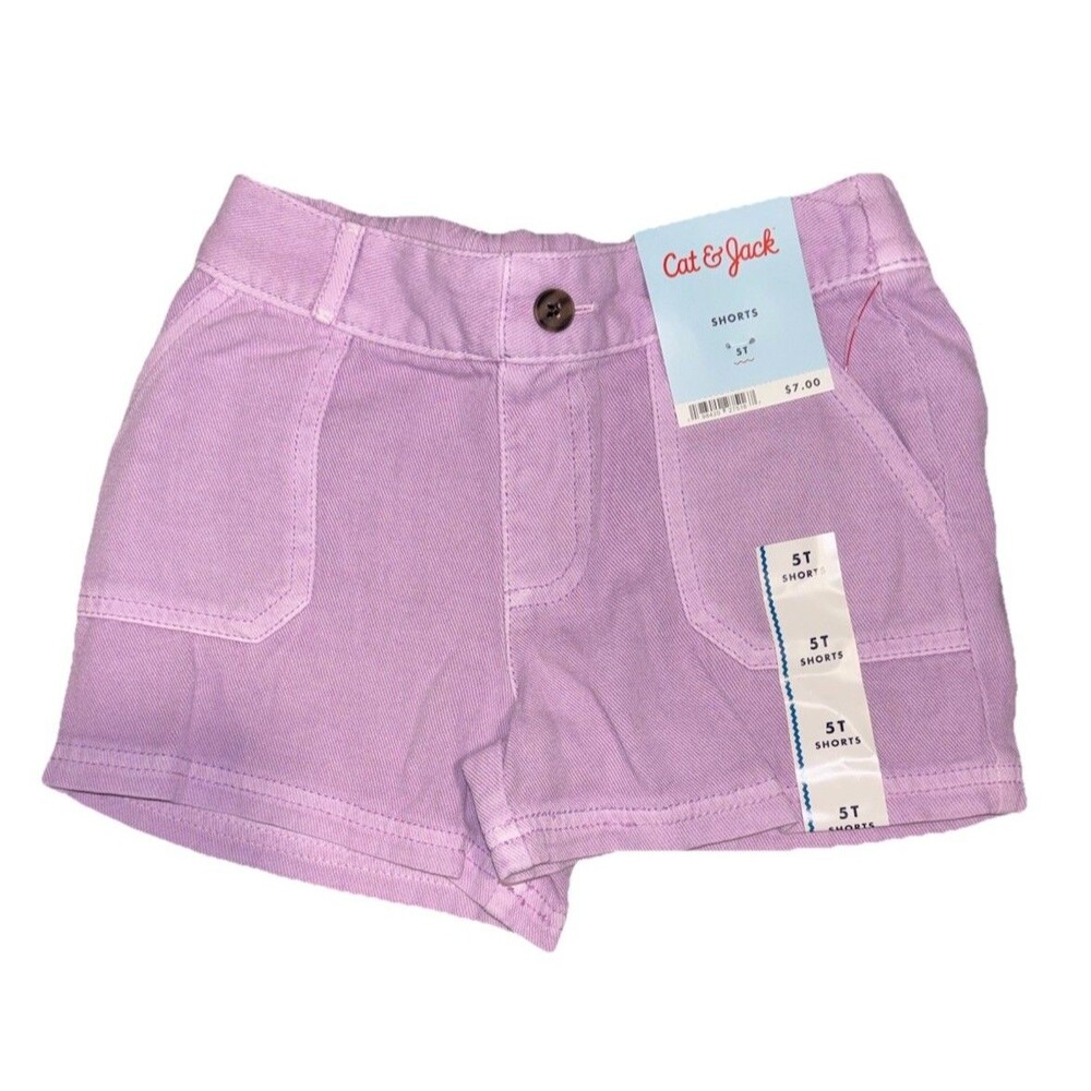 Cat & Jack 5T Girls Summer Clothing Lot 8pcs NWT Shorts Skirt Skort Tops - Picture 11 of 12